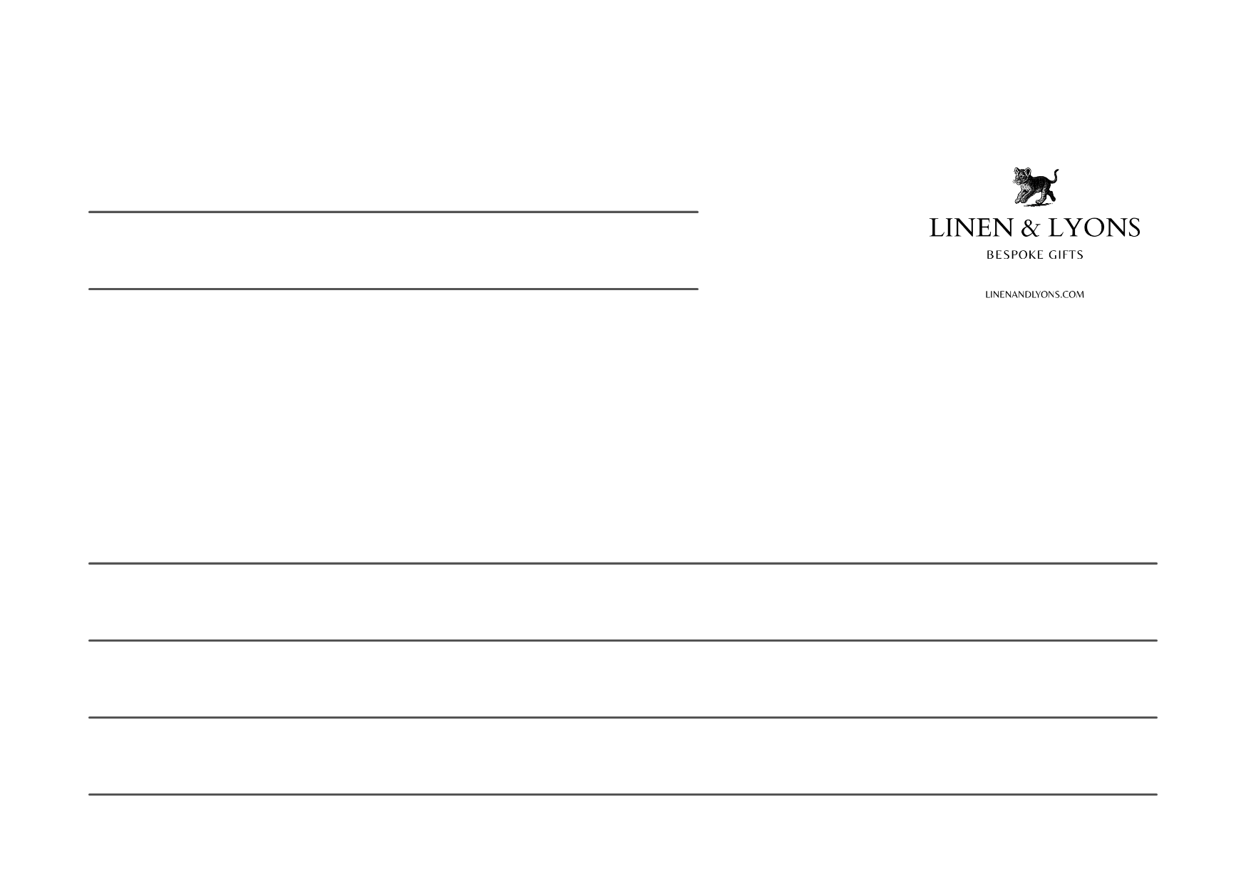 L&L Postcard - Christmas Cat