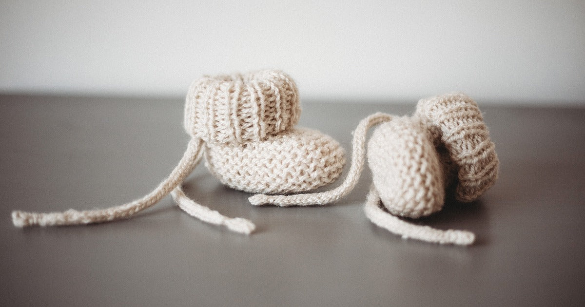 Newborn Cozy Knit Socks - Sand
