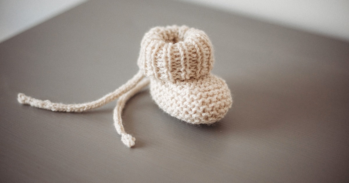 Newborn Cozy Knit Socks - Sand
