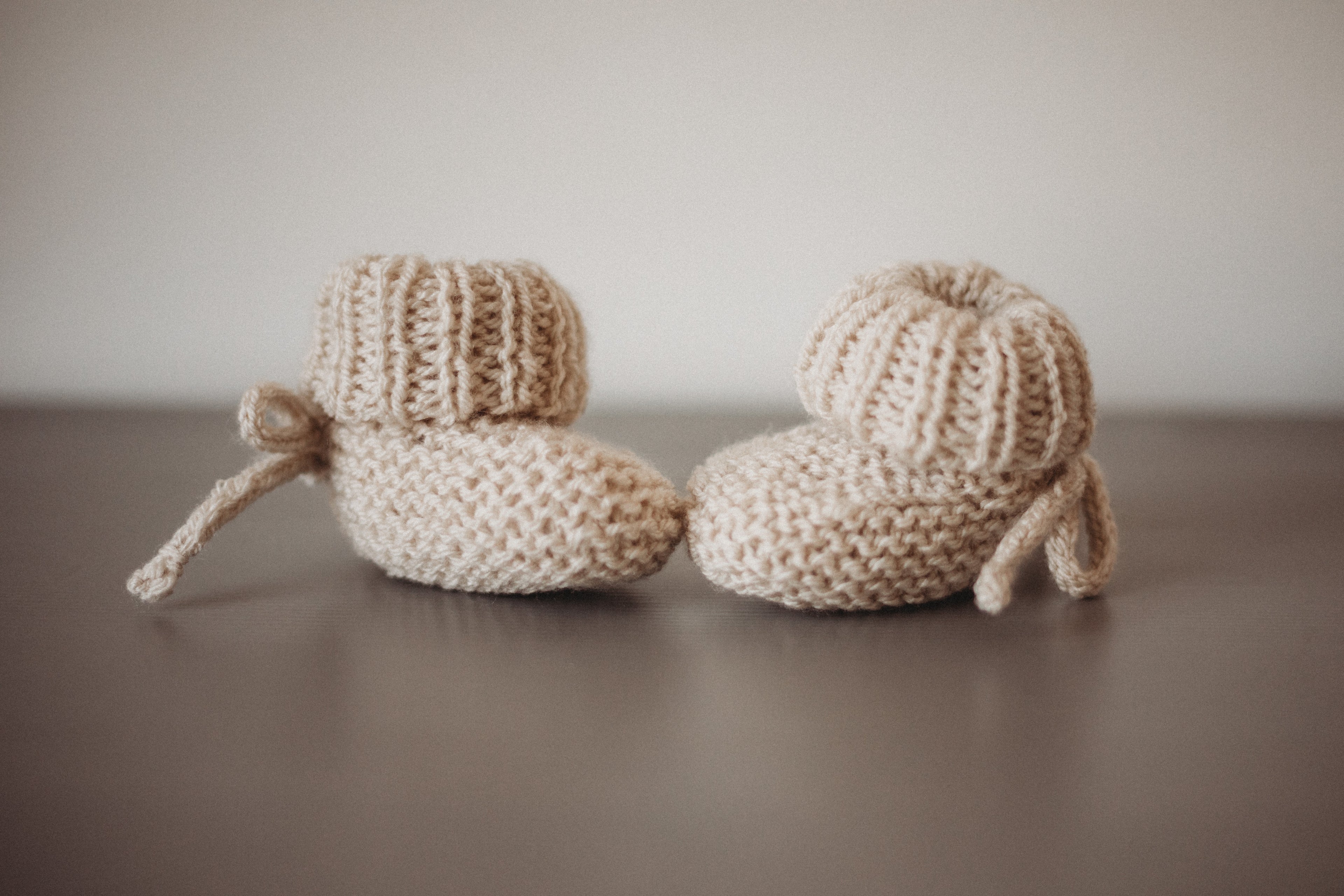 Newborn Cozy Knit Socks - Sand