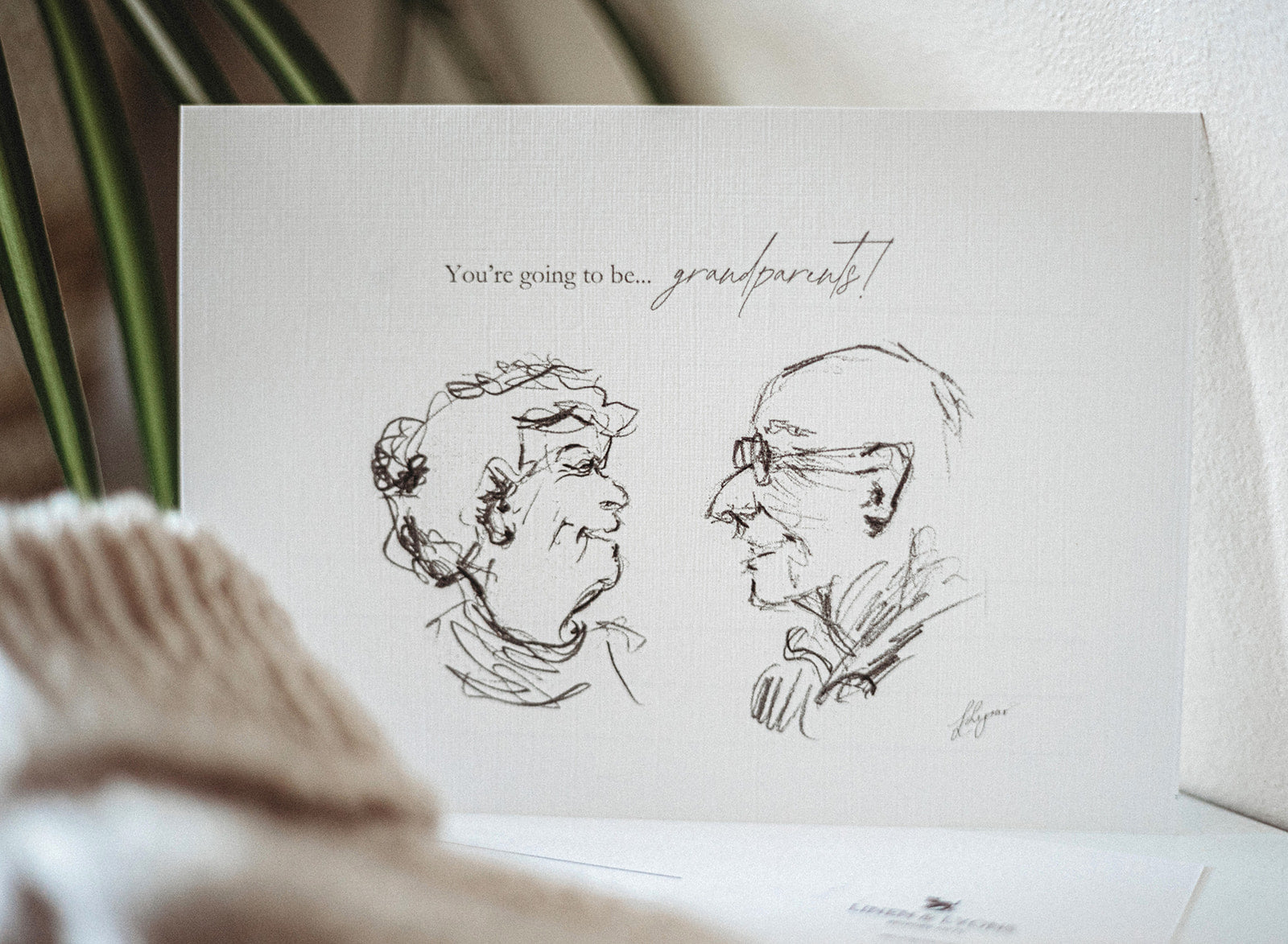 L&L Postcard - You're Going To Be Grandparents