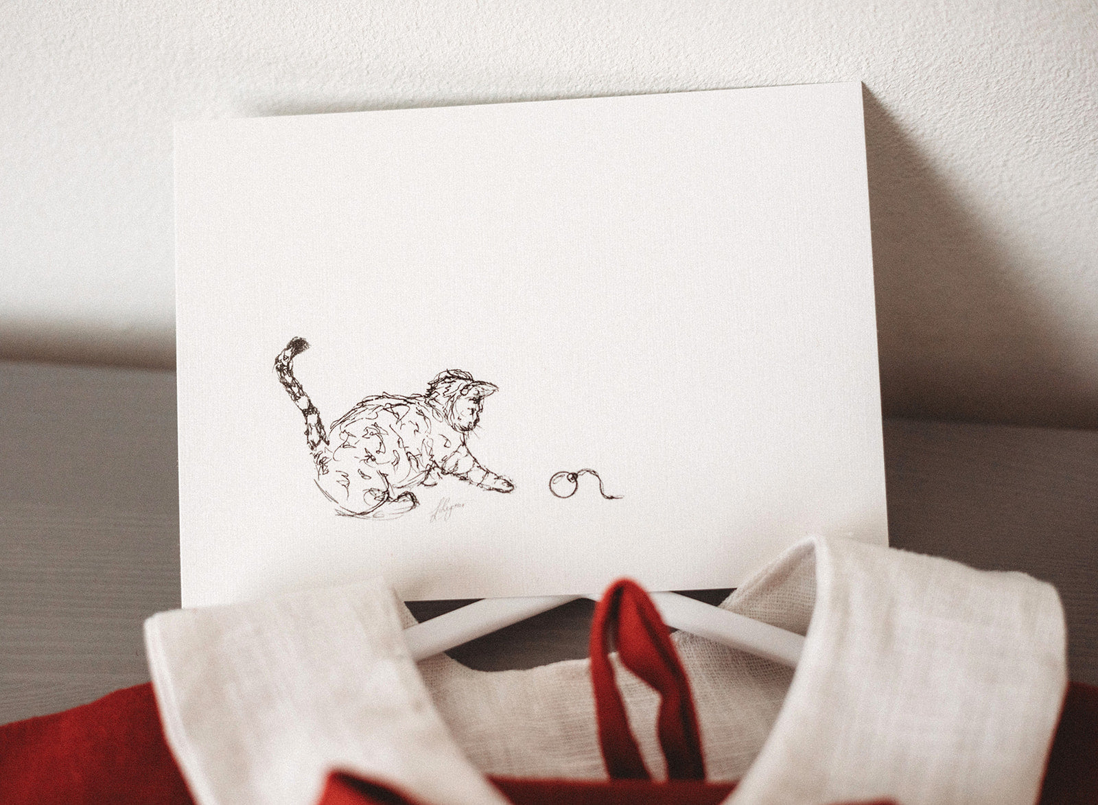 L&L Postcard - Christmas Cat